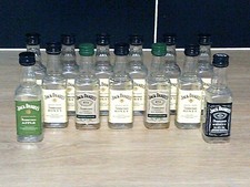JACK DANIELS BOTTLE ~ EMPTY ~ 5cl RYE + APPLE + HONEY BUNDLE ~13 PLASTIC BOTTLES