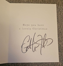 SIGNED CATHERINE ZETA-JONES CHRISTMAS CARD CHARITY AUCTION