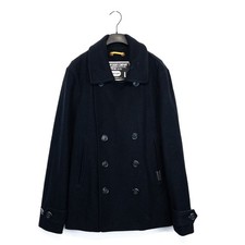 Superdry Mens Pea Coat Slim