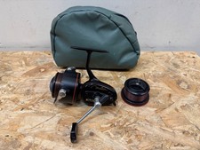 VINTAGE FISHING TACKLE - MITCHELL MATCH 440A REEL + SPARE SPOOL & GREEN POUCH