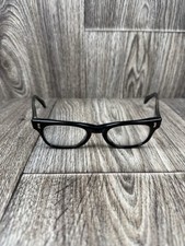 Vintage LIBERTY 5-1/2 Glossy black Horn Rim Frames 1950’s Rockabilly USA 44[ ]20