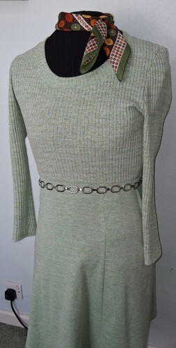 Crimplene vintage dress 1960s - vintage,