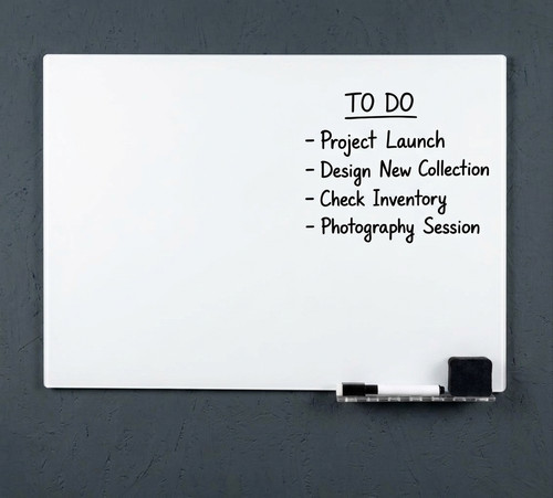Magnetic glass whiteboard - magnetic,
