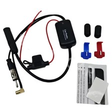 DAB+ FM Car Stereo Antenna Aerial Splitter Cable Adapter Radio Signal Amplifier