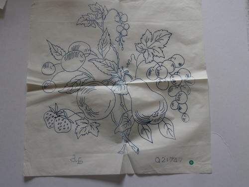 Vintage embroidery transfer