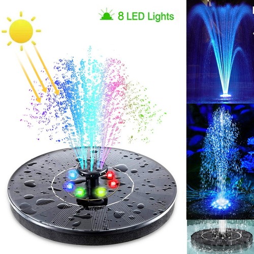 Solar panel powered - panel, fountain