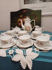 Vintage Bogucice Poland Porcelain Coffee Tea Set - never used.