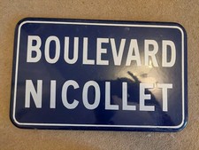 Vintage French Enamel Street