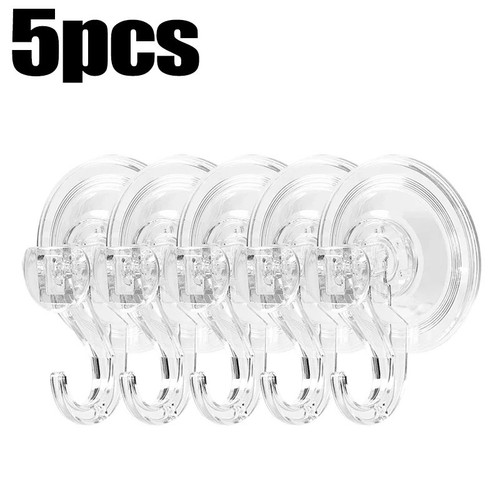 5pcs clear suction hooks - 5pcs,