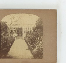 Garden Scene with Wrought Iron