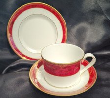 Spode Bordeaux Trio of  Coffee