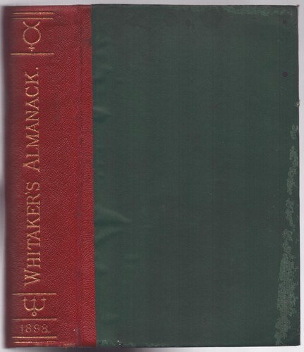 Whitakers almanac for - almanac, vg