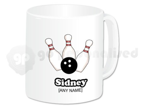 Personalised mug bowling - personalised, bowling/