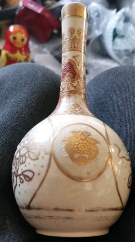 Antique japanese satsuma gold - japanese,