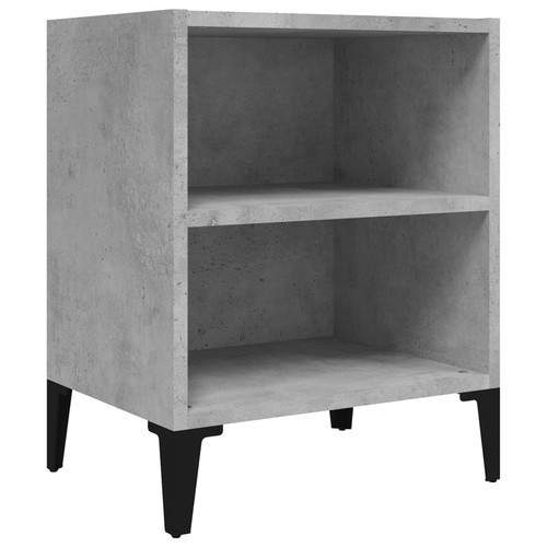 Bed cabinet with metal - 1/2x,