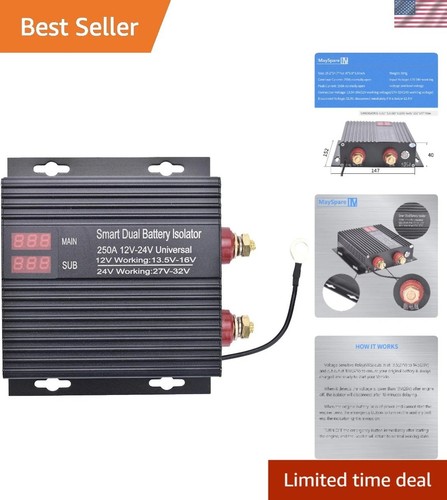 250a dual battery isolator - battery,