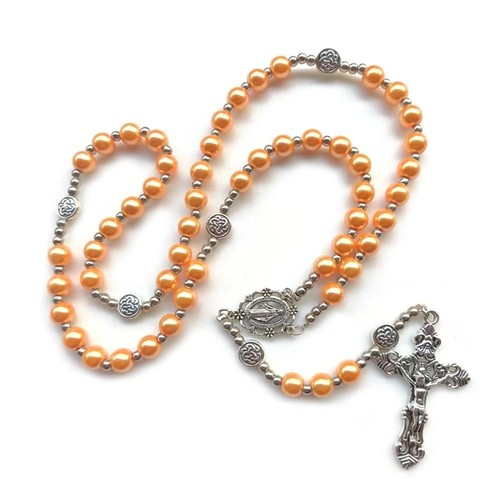 New centre rosary - beads, blue