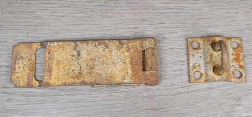Vintage barn door hasp latch - vintage,