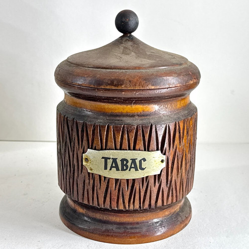 Antique tabac wooden tobacco - antique,