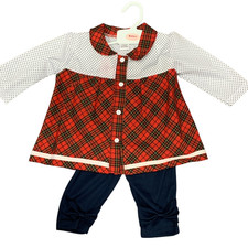 Baby Girl's Tartan Dress &