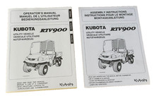 Kubota RTV900 Utility Vehicle NEW Operators Manual & Assembly Guide