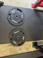 Jordan urethane 20kg Olympic Weight Plates Set of 2 40kg for Barbell, 2 -Inch