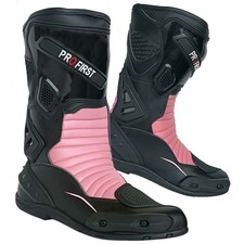 Women leather boots - leather, motorcycle
