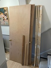 2 x Howdens Blank Firedoors FD30 with hinges and handles