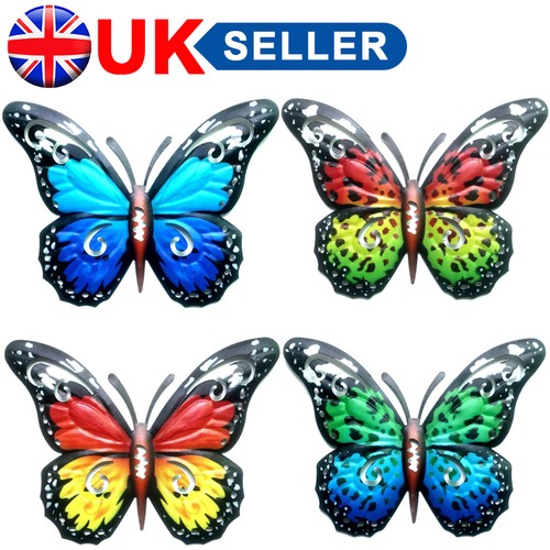 Large metal butterfly wall - 4x,