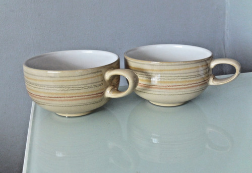 Denby caramel stripes - x2,