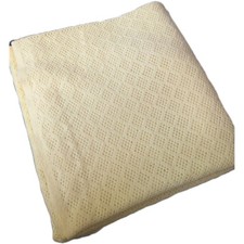 VINTAGE WITNEY HONEYCOMB BLANKET COOP Yellow In Courtaulds Courtelle 100x95" CH8