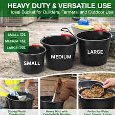 Heavy Duty Plastic Bucket with