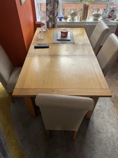 4-Piece Chairs and Extendable Table Dining Set