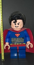 Lego DC Comics Super Heroes Superman Light Up Digital Alarm Clock  9” 