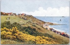 Artistic Vintage Postcard Cliffs Coastline Frinton Essex J. Salmon England
