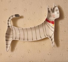 WHITE STUFF Ceramic Cat Dish