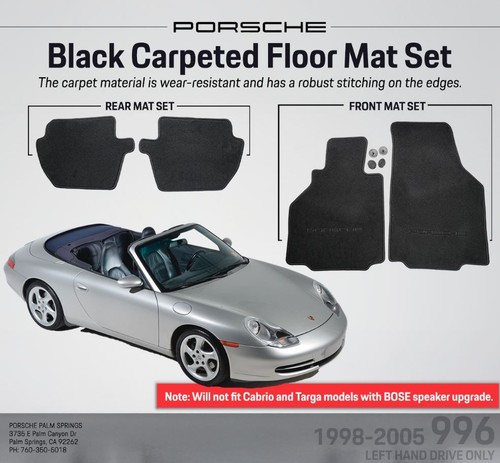 Porsche 996 black - porsche, floor
