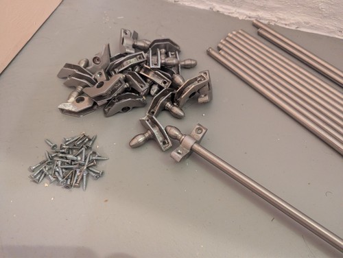 Hollow metal stair - stair, rods