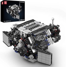 Mould King 10230 A8 W12 Sports Car Engine Electric Building Blocks Model 871pcs