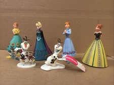 6 x Disney Frozen Bullyland Elsa Anna Olaf Toy Figures Cake Topper Toys Set Of 6
