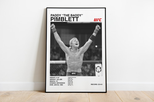 Paddy pimblett ufc poster wall - paddy,