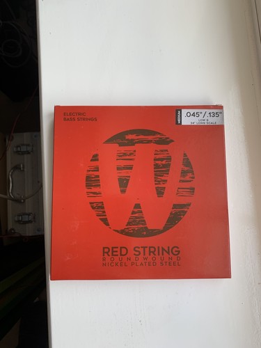Warwick red bass strings - bass,
