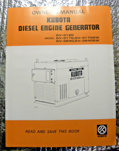 Kubota owner manual - owner's,