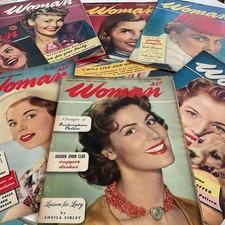 1950s WOMAN Magazines x 7