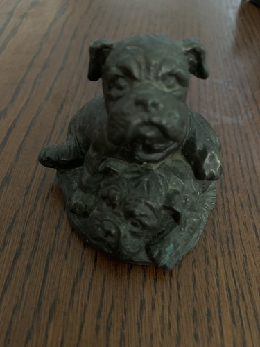 Boxer dog puppies figurine - puppies,