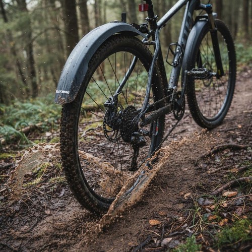 Pieces widened bike mudguard - 2,