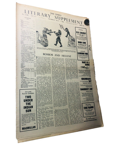Newspaper the times - times, literary
