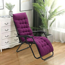 Cotton Cushion Cover Sun Lounger Recliner Deck Chair Garden Seat Pad Cozy Cover