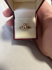Vintage Hallmarked 375 9k Gold Claddagh Ring