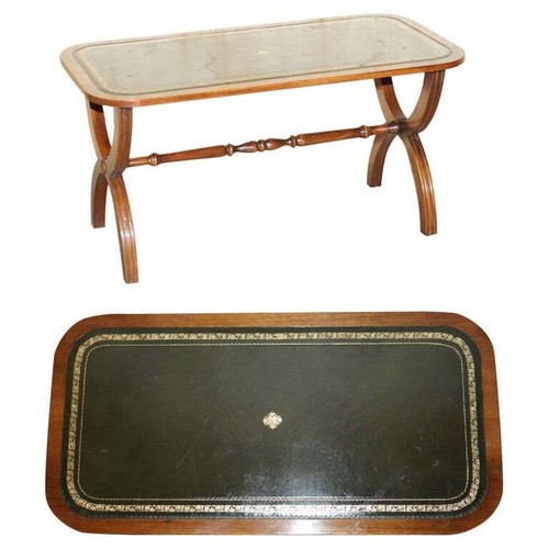 Lovely vintage green leather - green, &